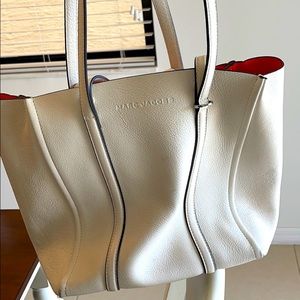 Marc Jacobs White Leather Tote